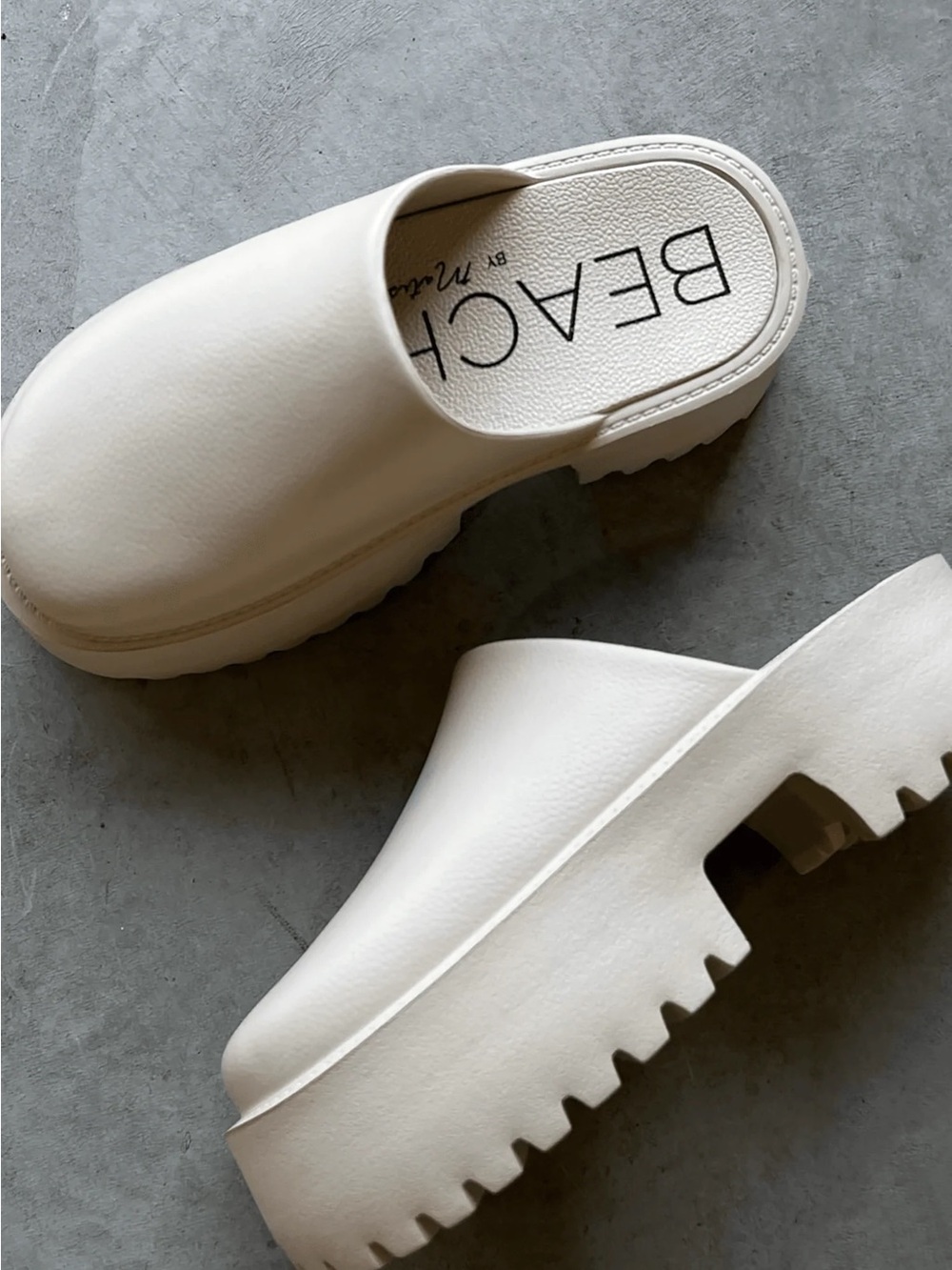 BEACH by Matisse Cream Platform Slide Mules